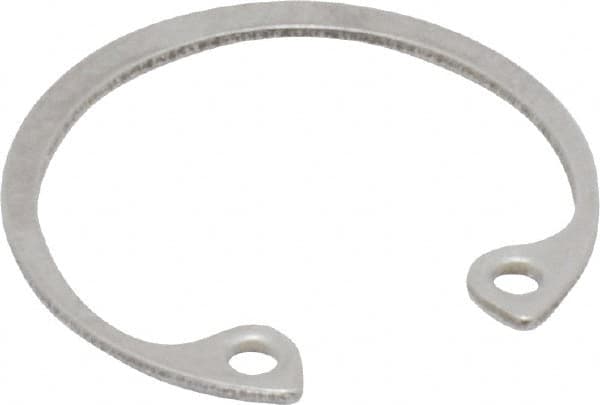 Rotor Clip - 0.035" Thick, Passivated Finish, Stainless Steel Snap Internal Retaining Ring - 0.039" Groove Width, 0.023" Groove Depth, 0.796" Groove Diam, Grade 15-7 Grade 632 - Americas Industrial Supply