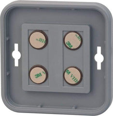 NMC - 8 Inch Wide x 8 Inch High Sign Compatibility, Plastic Round Sign Frame - Gray - Americas Industrial Supply