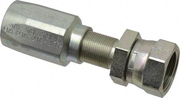 Parker - 1-1/16-12 Thread Hydraulic Hose Fitting - -12 Hose Size, 3/4" Hose Diam - Americas Industrial Supply
