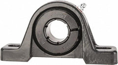 Browning - 1" ID, 5-1/2" OAL x 2-13/16" OAH Pillow Block - 1,651 Lb Static Cap, 2,801 Lb Dyn Cap, 4-1/8" Btw Mnt Hole Ctrs, 1-7/16" Base-to-Ctr Ht, Cast Iron - Americas Industrial Supply