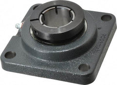 Browning - 1-7/16" ID, 4-5/8" OAL x 4-5/8" OAH 4-Bolt Flange - 4,467 Lb Static Cap, 7,340 Lb Dyn Cap, 3-5/8" Btw Mnt Hole Ctrs, Cast Iron - Americas Industrial Supply