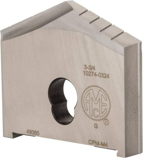Allied Machine and Engineering - 3-3/4" Diam x 3/8" Thick, Seat Code G, 130° Included Angle Spade Drill Insert - Uncoated Powdered Metal, Powdered Metal, Series G - Americas Industrial Supply
