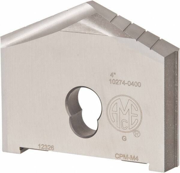 Allied Machine and Engineering - 4" Diam x 5/8" Thick, Seat Code G, 130° Included Angle Spade Drill Insert - Uncoated Powdered Metal, Powdered Metal, Series G - Americas Industrial Supply