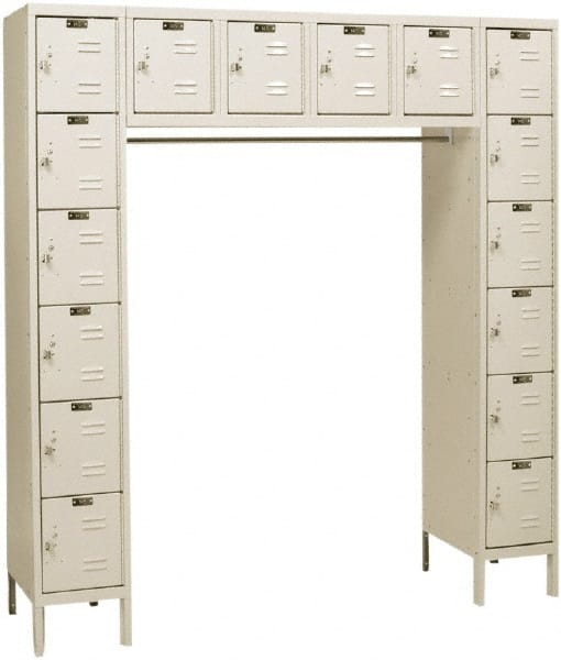 Hallowell - 16 Door, 16 Tier, Premium Box Lockers - Americas Industrial Supply