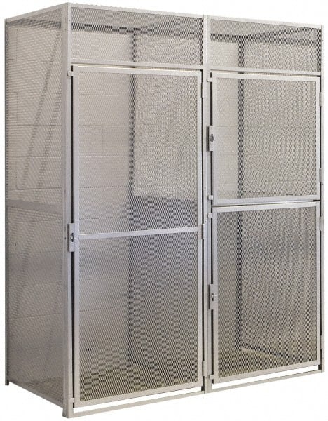 Hallowell - 36" Wide x 90" High, Locker Back Panel for Bulk Storage Lockers - Americas Industrial Supply