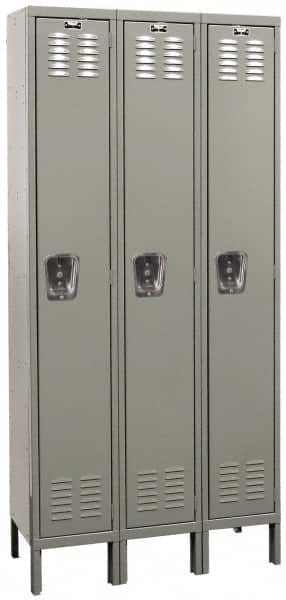 Hallowell - 3 Door, 1 Tier, Premium Wardrobe Lockers - Americas Industrial Supply