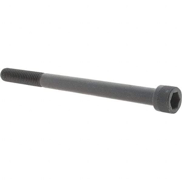 Value Collection - 3/8-16 UNC Hex Socket Drive, Socket Cap Screw - Alloy Steel, Black Oxide Finish, Fully Threaded, 5" Length Under Head - Americas Industrial Supply