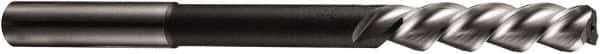 DORMER - 15mm Cobalt 3 Flute Chucking Reamer - Spiral Flute, 12.5mm Straight Shank, 50mm Flute Length, 162mm OAL - Americas Industrial Supply
