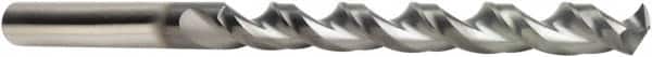 DORMER - 0.4409", 130° Point, Spiral Flute, Cobalt Taper Length Drill Bit - AlCrN Finish, 128mm Flute Length, 195mm OAL, Series A941 - Americas Industrial Supply