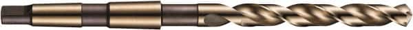 DORMER - 14.25mm, 2MT 118° Point Cobalt Taper Shank Drill Bit - Bright Finish, 114mm Flute Length, 212mm OAL, Spiral Flute, Series A730 - Americas Industrial Supply