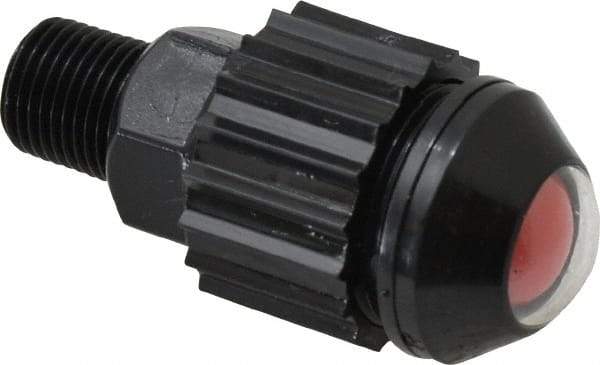 Norgren - 1/8" Male NPTF Bottom Rotowink Pressure Indicator - 15 to 150 psiG, Red Unactuated Color & Green Actuated Color - Americas Industrial Supply
