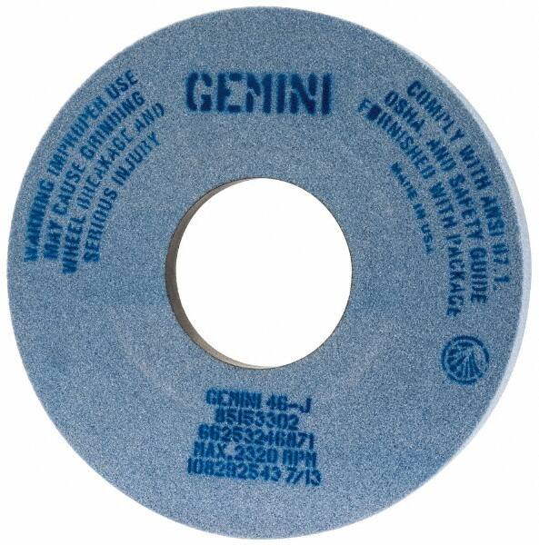 Norton - 14" Diam x 5" Hole x 1-1/2" Thick, J Hardness, 46 Grit Surface Grinding Wheel - Aluminum Oxide, Type 5, Coarse Grade, 2,320 Max RPM, One-Side Recess - Americas Industrial Supply