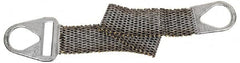 Lift-All - 6' Long x 3" Wide, 3,500 Lb Vertical Capacity, Steel Web Sling - 3,500 Lb Choker Capacity, with Hook Ends - Americas Industrial Supply