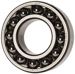 SKF - 35mm Bore Diam, 72mm OD, Open Self Aligning Radial Ball Bearing - 23mm Wide, 2 Rows, Round Bore, 1,980 Lb Static Capacity, 6,900 Lb Dynamic Capacity - Americas Industrial Supply