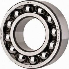 SKF - 35mm Bore Diam, 72mm OD, Open Self Aligning Radial Ball Bearing - 23mm Wide, 2 Rows, Round Bore, 1,980 Lb Static Capacity, 6,900 Lb Dynamic Capacity - Americas Industrial Supply