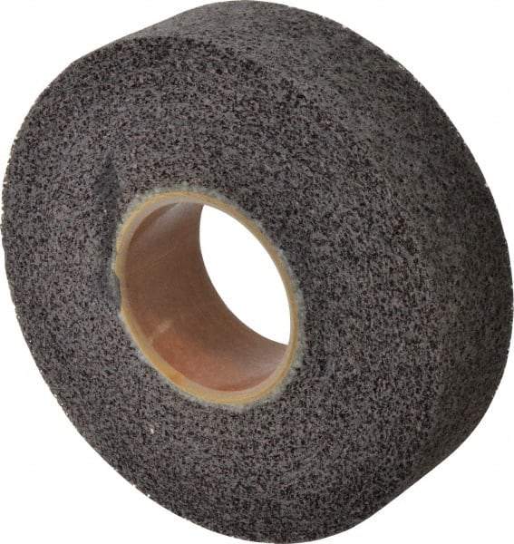 Brite Star - 8" Diam, 2" Face Width, 3" Center Hole, Medium Grade, Aluminum Oxide Deburring Wheel - Convolute, Hard Density 8 Grade, 4,500 RPM - Americas Industrial Supply