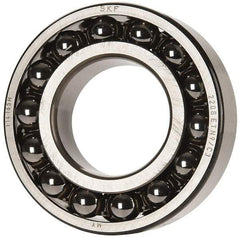 SKF - 40mm Bore Diam, 80mm OD, Open Self Aligning Radial Ball Bearing - 23mm Wide, 2 Rows, Round Bore, 2,250 Lb Static Capacity, 7,170 Lb Dynamic Capacity - Americas Industrial Supply