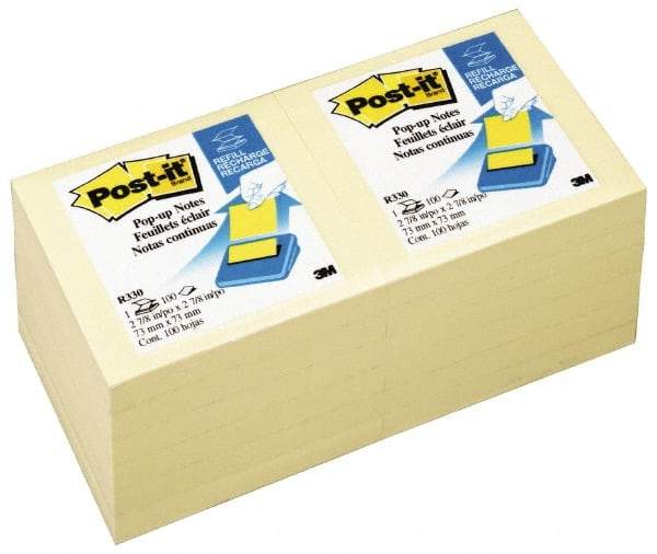 3M - 90 Sheet, 3 x 3", Note Pad/Writing Pad/Notebook - Yellow - Americas Industrial Supply