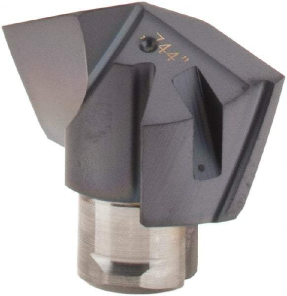 Iscar - Series ICM, 18.9mm Diam Grade IC908 140° Replaceable Drill Tip - Carbide, TiAlN Finish, 18 Seat Size - Americas Industrial Supply