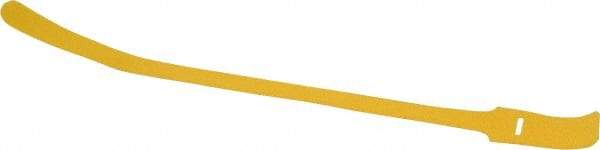 SpeedTech - 15" Long Yellow Nylon & Polyethylene Hook & Loop Strap - 50 Lb Tensile Strength - Americas Industrial Supply