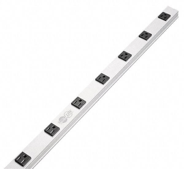 Tripp-Lite - 12 Outlets, 120 Volts, 15 Amps, 15' Cord, Power Outlet Strip - Raceway Mount, 5-15P NEMA Configuration, 36" Strip, cUL Listed, UL1363 - Americas Industrial Supply