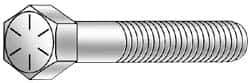 Armor Coat - 5/16-18 UNC, 5" Length Under Head Hex Head Cap Screw - Partially Threaded, Grade 8 Steel, 1/2" Hex - Americas Industrial Supply