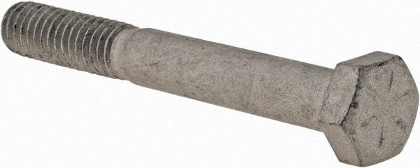 Armor Coat - 5/16-18 UNC, 2-1/2" Length Under Head Hex Head Cap Screw - Partially Threaded, Grade 8 Steel, 1/2" Hex - Americas Industrial Supply