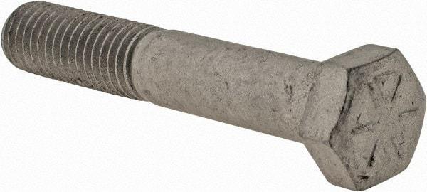 Armor Coat - 1/2-13 UNC, 3" Length Under Head Hex Head Cap Screw - Partially Threaded, Grade 8 Steel, 3/4" Hex - Americas Industrial Supply