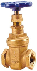 NIBCO - 2" Pipe, Class 150, Threaded Bronze Solid Wedge Stem Gate Valve - 300 WOG, 150 WSP, Screw-In Bonnet - Americas Industrial Supply
