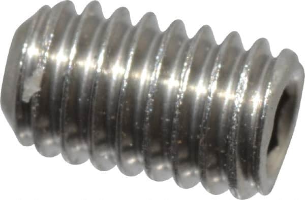 Value Collection - M3x0.50 Metric Coarse, 5mm OAL, Cup Point Set Screw - Grade 18-8 & Austenitic A2 Stainless Steel, 1.5mm Key - Americas Industrial Supply