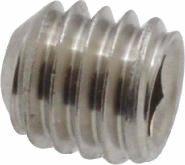 Value Collection - M3x0.50 Metric Coarse, 6mm OAL, Cup Point Set Screw - Grade 18-8 & Austenitic A2 Stainless Steel, 1.5mm Key - Americas Industrial Supply