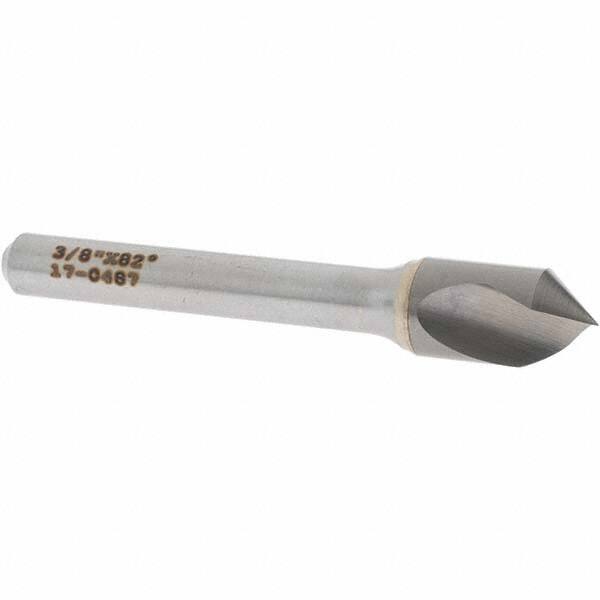 OSG - 3/8" Head Diam, 1/4" Shank Diam, 1 Flute 82° Solid Carbide Countersink - Americas Industrial Supply