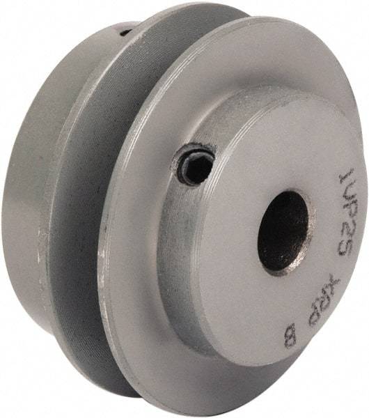 TB Wood's - 7/8" Inside Diam x 5.35" Outside Diam, 1 Groove, Variable Pitched Type 1 Sheave - Belt Sections 3L, 4L, A, 5L & B, 1-7/8" Sheave Thickness, 21/32" Side Groove Thickness 11/16 to 1-1/16" Face Width - Americas Industrial Supply