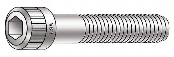 Armor Coat - #6-32 UNC Hex Socket Drive, Socket Cap Screw - Alloy Steel, Armor Coat Finish, Fully Threaded, 5/8" Length Under Head - Americas Industrial Supply