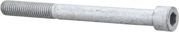 Armor Coat - 1/2-13 UNC Hex Socket Drive, Socket Cap Screw - Alloy Steel, Armor Coat Finish, Partially Threaded, 5-1/2" Length Under Head - Americas Industrial Supply