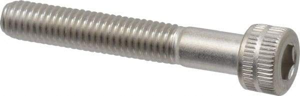 Made in USA - #10-32 UNF Hex Socket Drive, Socket Cap Screw - Grade 18-8 Stainless Steel, Uncoated, 1-1/4" Length Under Head - Americas Industrial Supply