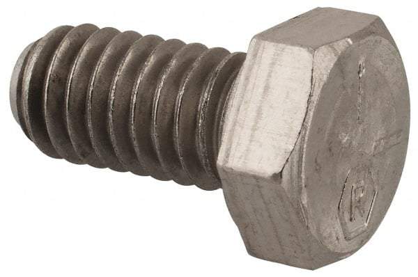Made in USA - 5/16-18 UNC, 5/8" Length Under Head Hex Head Cap Screw - Grade 18-8 Stainless Steel, Uncoated, 1/2" Hex - Americas Industrial Supply