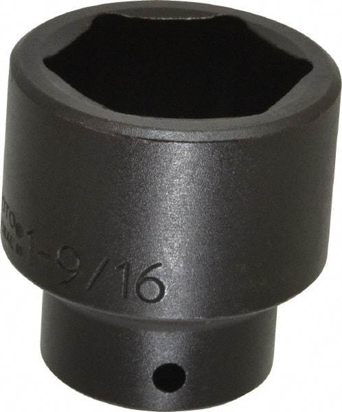 Proto - 1/2" Drive 1-9/16" Standard Impact Socket - 6 Points, 2-1/4" OAL - Americas Industrial Supply