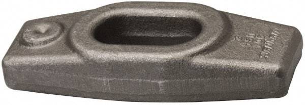 Jergens - 7/8" Stud, 2-3/4" Travel, 10" OAL x 2-1/2" Overall Width x 1-3/8" Overall Height, Heel Clamp - Grade C-1030/C-1035 Forged Steel, 2-3/4" Long x 15/16" Wide Slot, 3-5/8" Length x 1-3/4" Width x 15/16" Tapered Height, Tapped - Americas Industrial Supply