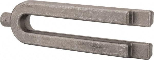Jergens - 3-1/4" Wide x 1-3/8" High, Forged Steel, U Shaped Strap Clamp - 1" Stud, 9-1/8" Travel, 12" OAL, 1-1/16" Slot Width - Americas Industrial Supply