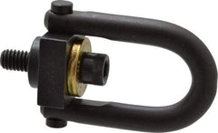 Jergens - 800 Lb Load Capacity Safety Engineered Center Pull Hoist Ring - 7 Ft/Lb Torque, 5/16 - 18 Thread, 4140 Alloy Steel, Black Oxide Finish - Americas Industrial Supply