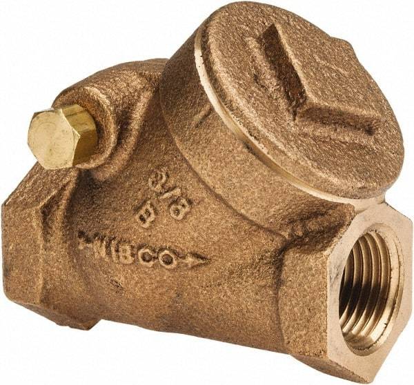 NIBCO - 3/8" Bronze Check Valve - Y-Pattern, FNPT x FNPT, 200 WOG - Americas Industrial Supply