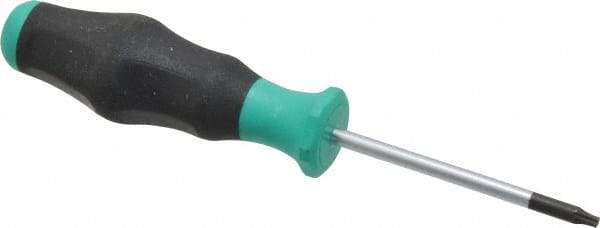 Wera - T9 Torx Driver - 2-23/64" Blade Length, 5-35/64" OAL, Ergonomic Handle - Americas Industrial Supply