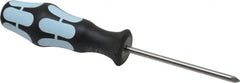 Wera - #1, 7-1/4" OAL, Standard Phillips Screwdriver - 3-1/8" Blade Length, Round Shank, Ergonomic Handle - Americas Industrial Supply