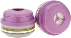 North - Olive and Purple P100 Cartridge and Filter Combination - Series 75852, Protects Against Mercury Vapor - Americas Industrial Supply