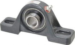 Browning - 5/8" ID, 4-7/8" OAL x 2-7/32" OAH Pillow Block - 1,444 Lb Static Cap, 2,611 Lb Dyn Cap, 3-5/8" Btw Mnt Hole Ctrs, 1-3/16" Base-to-Ctr Ht, Cast Iron - Americas Industrial Supply