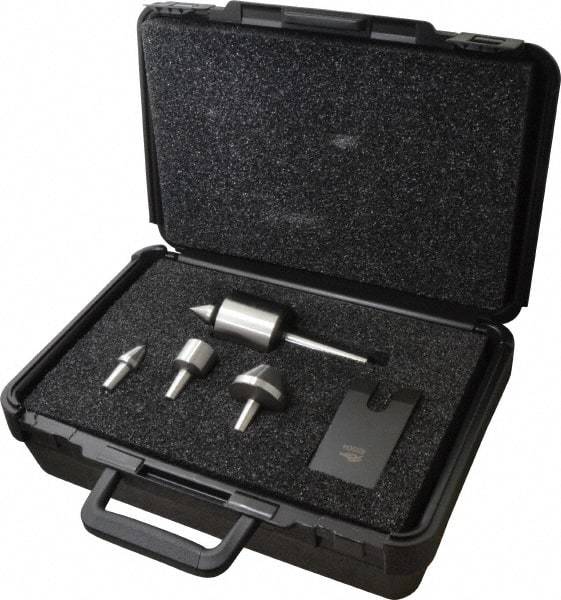 Riten - 4 Point, 100 Lb Max Workpiece, Bull Nose, Female, Standard & Tracer Points, Hardened Tool Steel, Live Center & Point Set - 2MT Taper, Interchangeable - Americas Industrial Supply