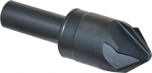 M.A. Ford - 7/8" Head Diam, 1/2" Shank Diam, 6 Flute 82° High Speed Steel Countersink - Americas Industrial Supply