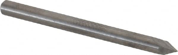Accupro - 1/8" Diam 2 Flute Single End Solid Carbide Chamfer Mill - Americas Industrial Supply