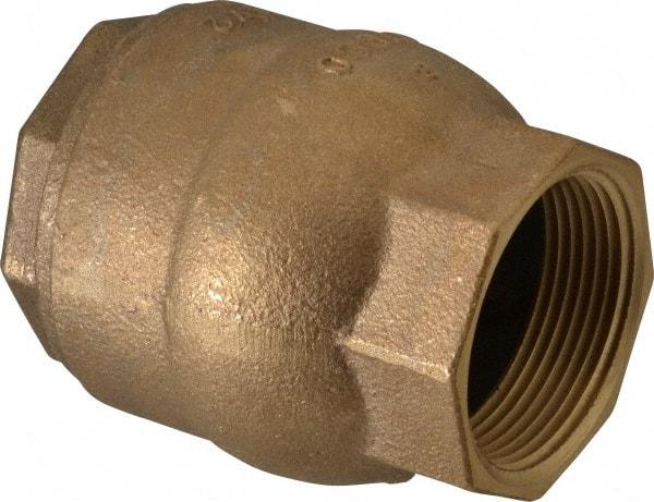 NIBCO - 1-1/2" Bronze Check Valve - Inline, FNPT x FNPT, 250 WOG - Americas Industrial Supply